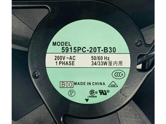 5915PC-20T-B30 5915PC 20T B30 AC 200V 34/33W 172*150*38MM Cabinet Cooling Fan Fast delivery