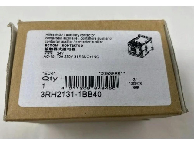 3RH2131-1BB40 3RH2131 1BB40 10A Contactor 3P 3PH 24V Coil 230V 31E 3NO + 1NC Fast Delivery