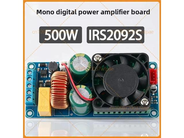 For IRS2092S Mono D Class HIFI Digital Amplifier Board, 500W High Power DIY Car Audio Sound Amplifier Module