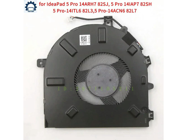 System CPU Fan DC12V DIS For 5 Pro 14IAP7 82SH 14ARH7 5Pro-14ITL6