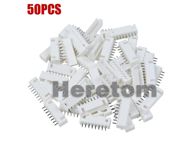 50PCS JST XH2.54mm 8-Pin Straight Wire Cable Connector Header Male PCB