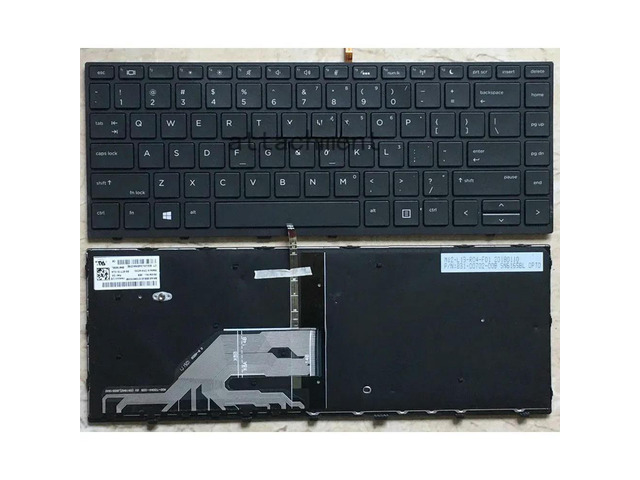 US Layout Laptop Keyboard Backlit for ProBook 440 G8 G9 445 G8 G9 640 G8 G9 G10 645 G8 G9 Black Without Frame