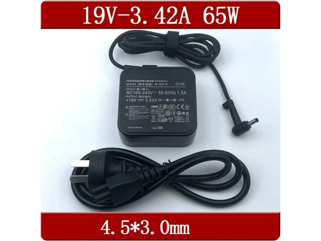 2pcs 65W Laptop AC Power Adapter 19V 3.42A 4.5*3.0mm PA-1650-78 for