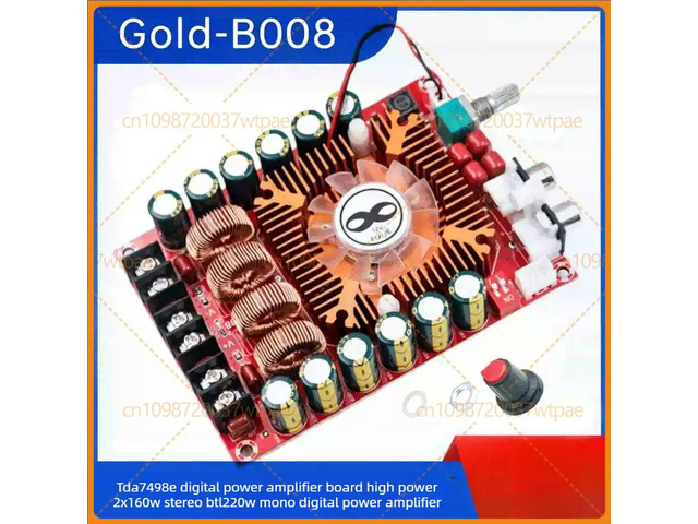 For Gold-B008 TDA7498E Stereo Amplifier Board 2*160W BTL 220W Audio Module