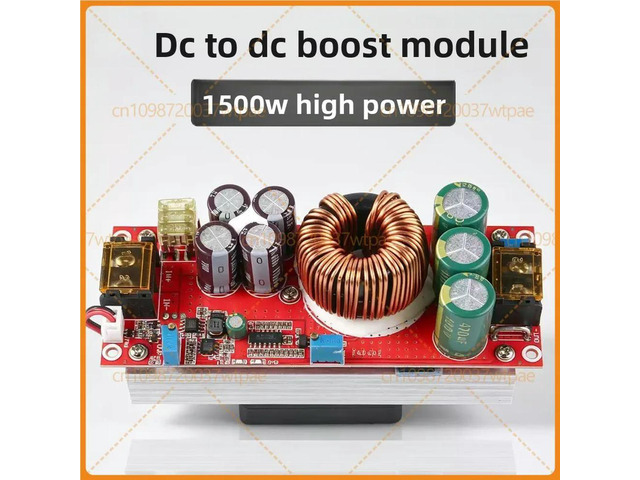 For 1500W DC-DC Adjustable Boost Power Module, Constant Voltage Current, Output 12V 19V 24V 36V 48V 60V High Power Converter