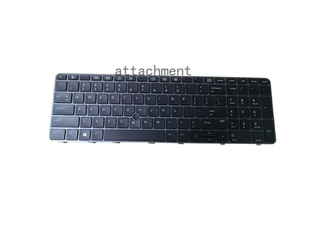 US Keyboard Backlit for EliteBook 755 G3 G4 850 G3 G4 ZBook 15u G3 G4 Silver Frame With TrackPoint