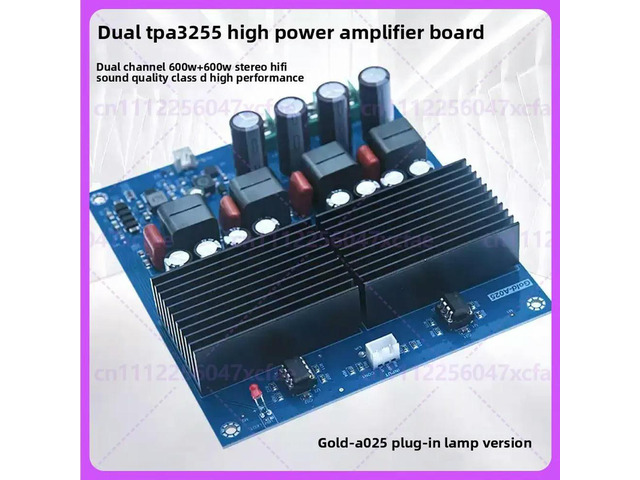 For Dual TPA3255 Stereo Amplifier Board 600W+600W DIY Audio Parts