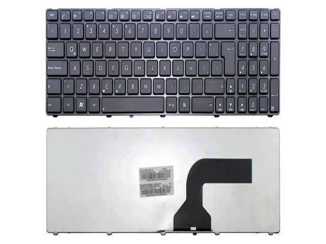 Black Latin Spanish Keyboard Black Frame For K52 K52JB K52Jc K52Je K52JK