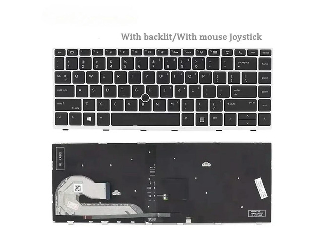 1pcs1pcslaptop keyboard for EliteBook 745 G5 840 G5 846 G5 840 G6 backlit/with mouse joystick