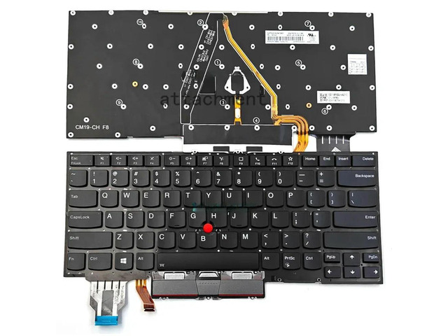 US Layout Laptop Keyboard Backlit w/ Pointer for Thinkpad X13 Yoga Gen1 Type 20SX 20SY X390 Yoga Type 20NN 20NQ