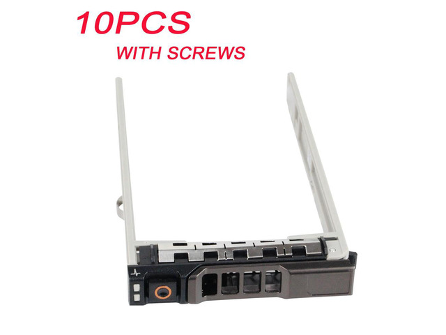 10PCS 8FKXC G176J 2.5' Hard Drive Tray Caddy For PowerEdge R730 R630 T640 T630 HDD Bracket Hot-swap W/ screws