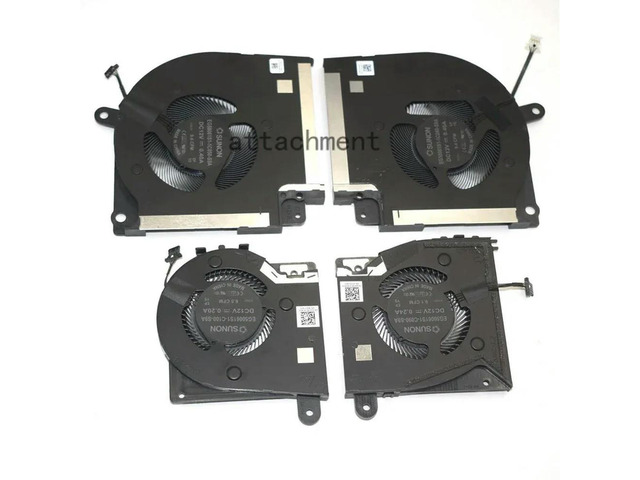 CPU & GPU Fan DC12V For X17 R1 R2 09DNWT 0X63JW 0W7KC4 0J01R0