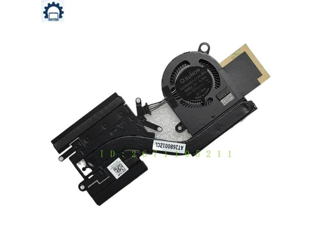 034T0C For Latitude 7390 2 in 1 Laptop CPU Cooling Fan With Heatsink Cooler Fan 34T0C CN-034T0C AT26B001ZCL
