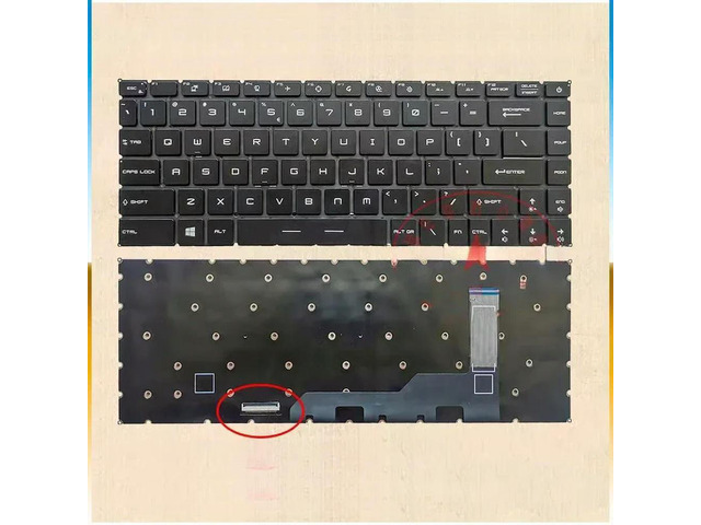 US-Inte RGB Backlit Keyboard For GP66 GE66 GS66 MS-1541 1544 1543 16V1