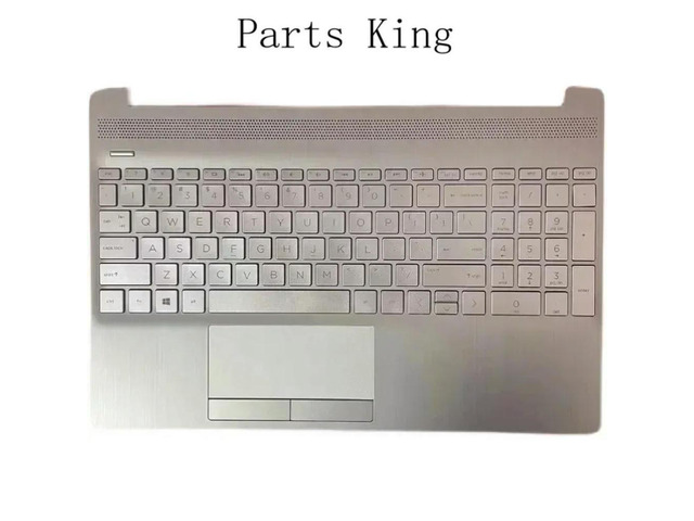 Keyboard with palmrest cover backlit for 15-DW 15s-DU 15s-DY TPN-C139 L52022-001 Silver