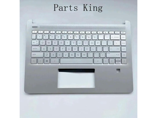 Keyboard with palmrest cover for TPN-Q221 14-DQ 14-FQ L61507-001 silver