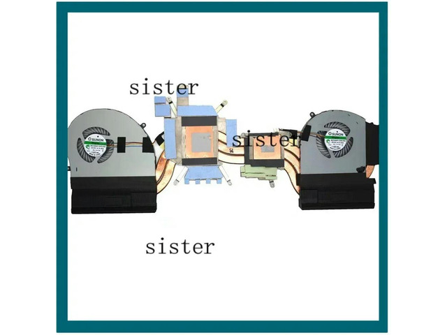 0Y6MN4 AT26T002ZC0 Cooling Fan Heatsink CPU GPU For 17 R5