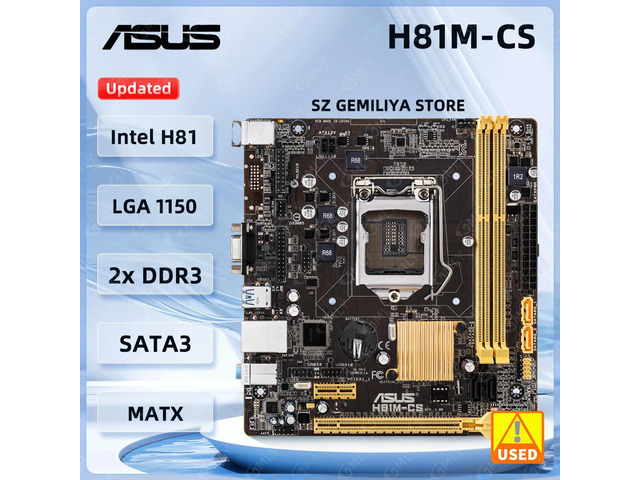 H81M-CS Motherboard LGA 1150 H81 DDR3 16GB support Core i3-4170 4430 4370 4690 4570 4770 4790 cpu Micro ATX