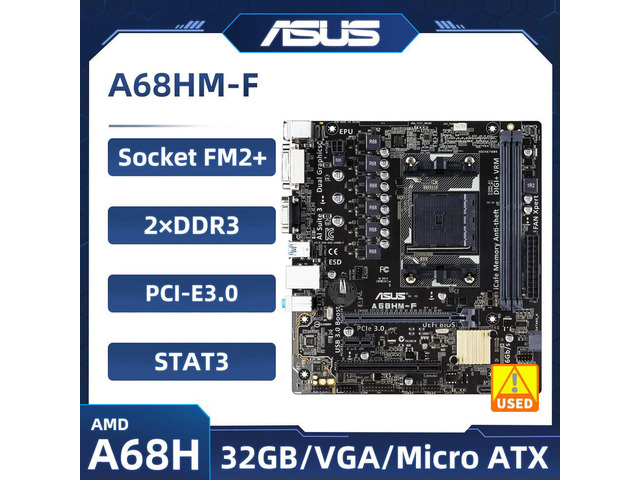 A68HM-F Motherboard A68H Chipset FM2+ DDR3 USB3.0 HDMI VGA DVI Socket FM2+ for A4/A6/A8/A10 Athlon CPU Desktop PC