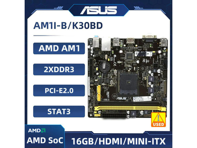 AM1I-B/K30BD Motherboard MINI ITX Motherboards support Athlon-5350 5150 5370 3850 cpu DDR3 USB 3.0