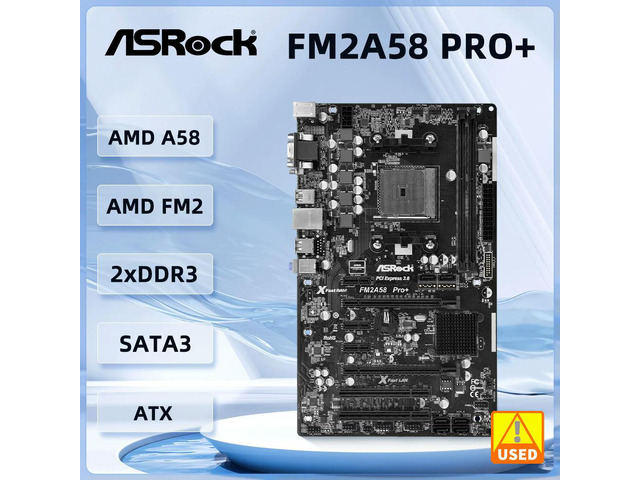 FM2A58 Pro+ Motherboard Socket FM2+ A58 DDR3 32GB ATX support A10 787 X4 870 A8 560 A10 770 cpu