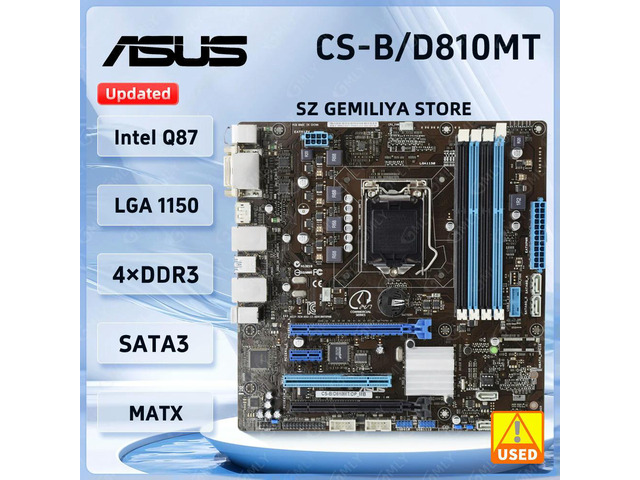 CS-B Motherboard CS-B/D810MT Q87 Motherboard LGA 1150 DDR3 support Core i3-4130 i3-4170 i3-4360 i5-4670 cpu