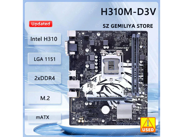 H310M-D3V Motherboard H310 LGA 1151 DDR4 32GB Micro-ATX support i3-8100 i3-8300 i3-9300 i5-8500 i5-9400 cpu
