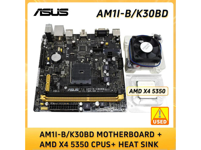 AM1I MINI ITX Motherboards AM1I-B/K30BD Motherboard + x4 5350 cpus+ heat sink DDR3 USB 3.0