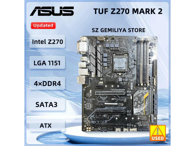 TUF Z270 MARK 2 Motherboard Z270 LGA 1151 DDR4 64GB support 6300 6500 7300 7700 6700 7400 G4560 cpu USB3.1 M.2 ATX
