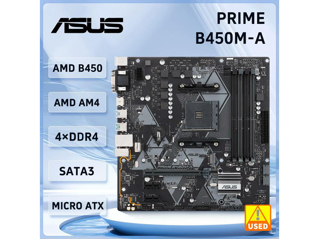 PRIME B450M-A Motherboard B450 B450M Motherboard Socket AM4 DDR4 support Ryzen 5 5600 5700 4300G 1600 cpu M.2 Micro ATX