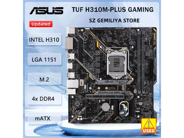 TUF H310M-PLUS GAMING Motherboard H310 Socket 1151M.2 DDR4 32GB support Core i3-8300 Core i5-8500 Core i5-9400 cpu