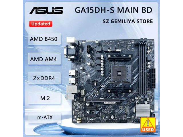 B450M B450 Motherboard GA15DHS MAIN BD AM4 Support Ryzen 5 5600G 5700 5300G 5700 3900 1500 CPUs DDR4 32GB M.2 ATX