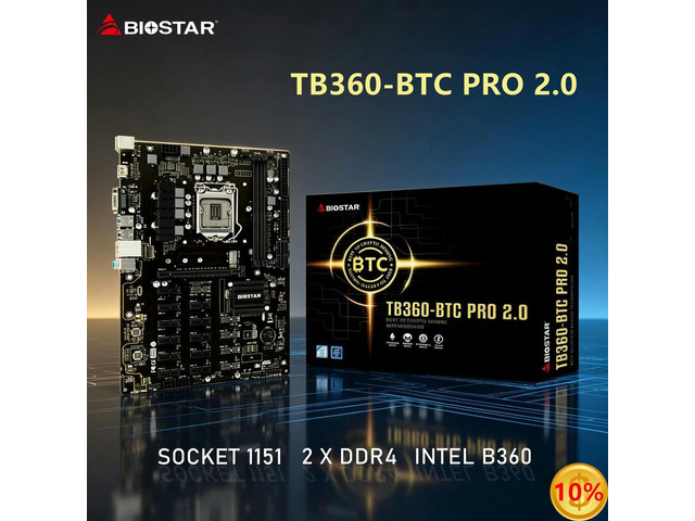 TB360-BTC PRO 2.0 Motherboard B360 LGA1151 DDR4 32 GB M.2 ATX Support 9700K 8700K 9400F 8400T 8350K 9500cpu