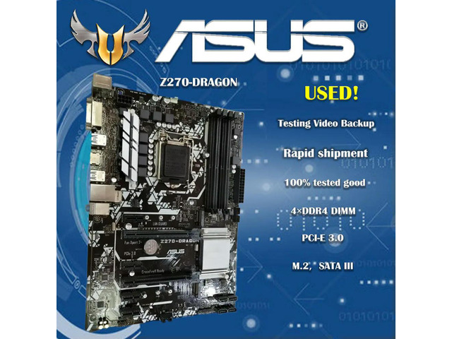 Motherboard For PRIME Z270-DRAGON Desktop Z270 Z270M DDR4 LGA 1151 i7/i5/i3 USB3.0 SATA3 PC