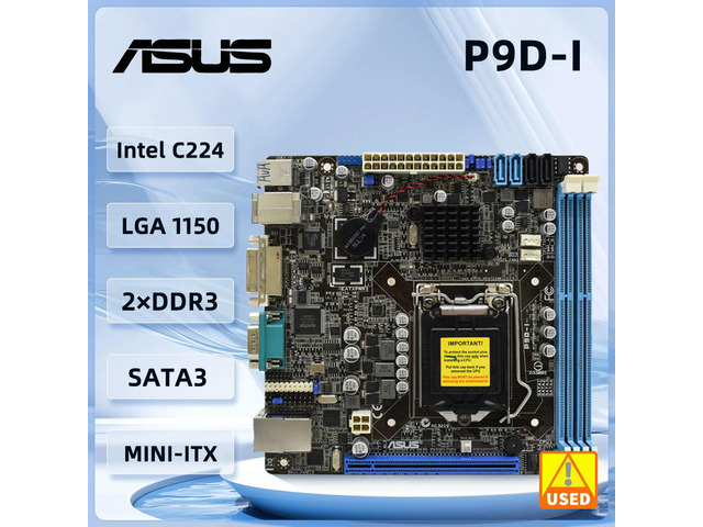 P9D-I server Mini-ITX Motherboard LGA 1150 C222 DDR3 8GB support E31220 v3 E31230 E31240 vE31270 v3 E31280 cpu