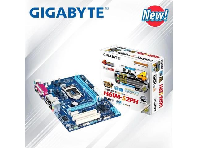 ,GA-H61M-S2PH Desktop Motherboard H61 LGA 1155 i3 i5 i7 DDR3 16G