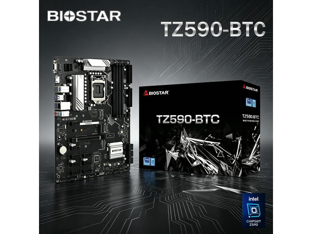 TZ590-BTC Motherboard LGA 1200 DDR4 Z590 128G M.2 Support 11900K 10900K 11700T 10700F 11600K CPU 8xPCIe 3.0 Slots ATX