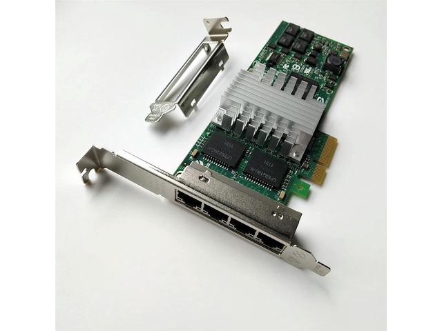 EXPI9404PTLBLK Gigabit Four Port Network Card 82571 EXPI9404PTL 82571PRO/1000PT