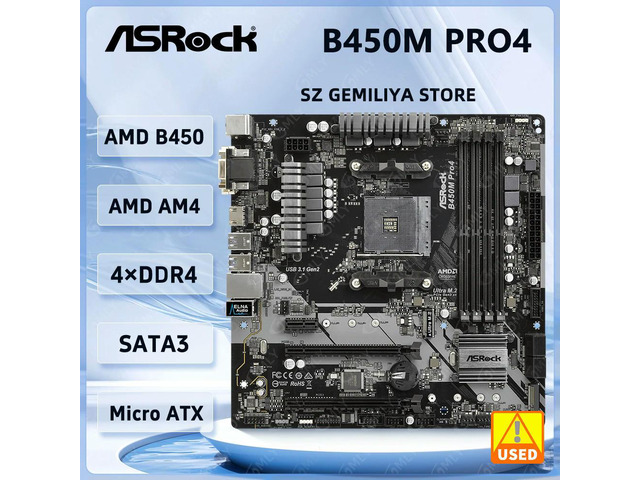 B450M B450 Motherboard B450M PRO4 AM4 support Ryzen 5 5600G 5700 5300G 5700 3900 1500 cpus DDR4 64GB M.2 ATX