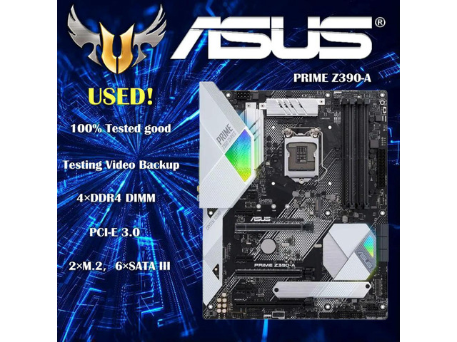 PRIME Z390-A LGA 1151 ATX 64GB DDR4 ATX Desktop Gaming Motherboard