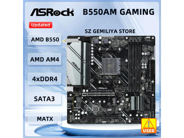B550AM GAMING Motherboard B550M AM4 DDR4 64GB Micro ATX M.2 support Ryzen 5500 5600 5300G 3950 4700 5700 cpuMicro ATX