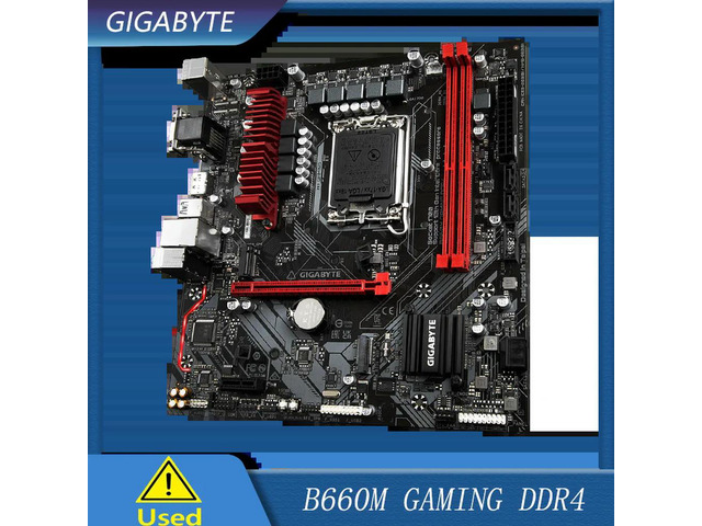 B660M Gaming DDR4 LGA 1700 12th Gen Motherboard with 6+2+1 Phases Hybrid Digital VRM with MOS Heatsink