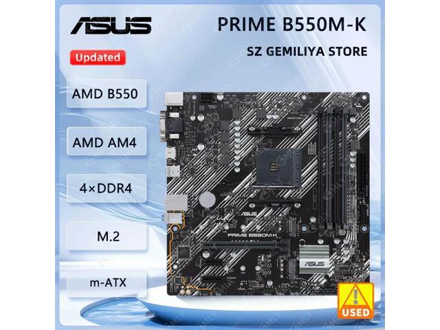 G10DK-C MAIN BD PRIME B550M-K Motherboard AM4 B550 Micro ATX Support Ryzen 3 5300GE 3600X 5600 PRO 3600 CPU