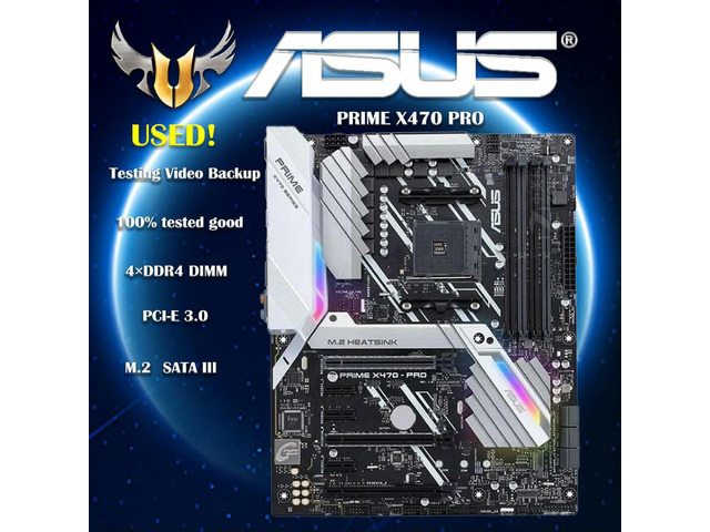 PRIME X470 PRO Motherboard With X470 chip Socket AM4 For Ryzen/7th Gen A-Series 4Ã—DDR4 PCI-E 3.0 2 x M.2 ATX