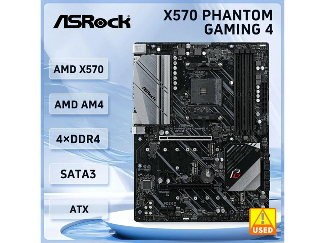 X570 PHANTOM GAMING 4 Motherboard X570 AM4 DDR4 128G ATX 2Ã—M.2 SATA 6Gb/s support Ryzen 5 5600 5700 3700 4650 cpu