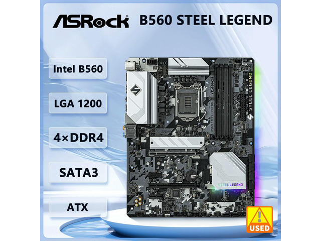 B560 STEEL LEGEND Motherboard B560 LGA 1200 128GB DDR4 M.2 support i7-11700K i5-11400 i9-10900F i5-10400 i5-11600