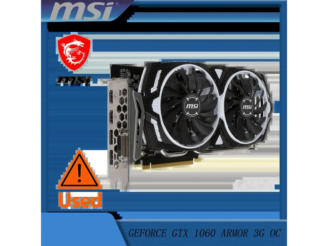 GAMING GeForce GTX 1060 3GB GDRR5 192-bit HDCP Support DirectX 12 Dual Fan VR Ready OC Graphics Card (GTX 1060 ARMOR 3G OC)