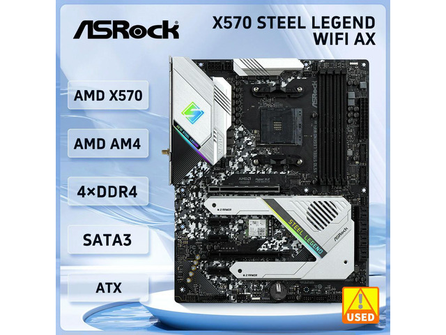 X570 Motherboard X570 STEEL LEGEND AX AM4 support Ryzen 5 5600 Ryzen 5900 Ryzen 3200 Ryzen 5700 cpu M.2