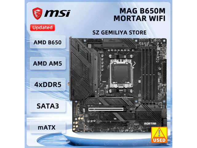 B650M Motherboard MAG B650M MORTAR Socket AM5 DDR5 256GB M.2 NVMe Micro ATX support Ryzen 9 7950X 8700G 7700 cpu