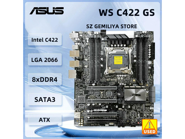 WS C422 GS server Motherboard Socket 2066 C422 DDR4 1024GB support Xeon W-2123 2223 2275 2145 2123 cpu